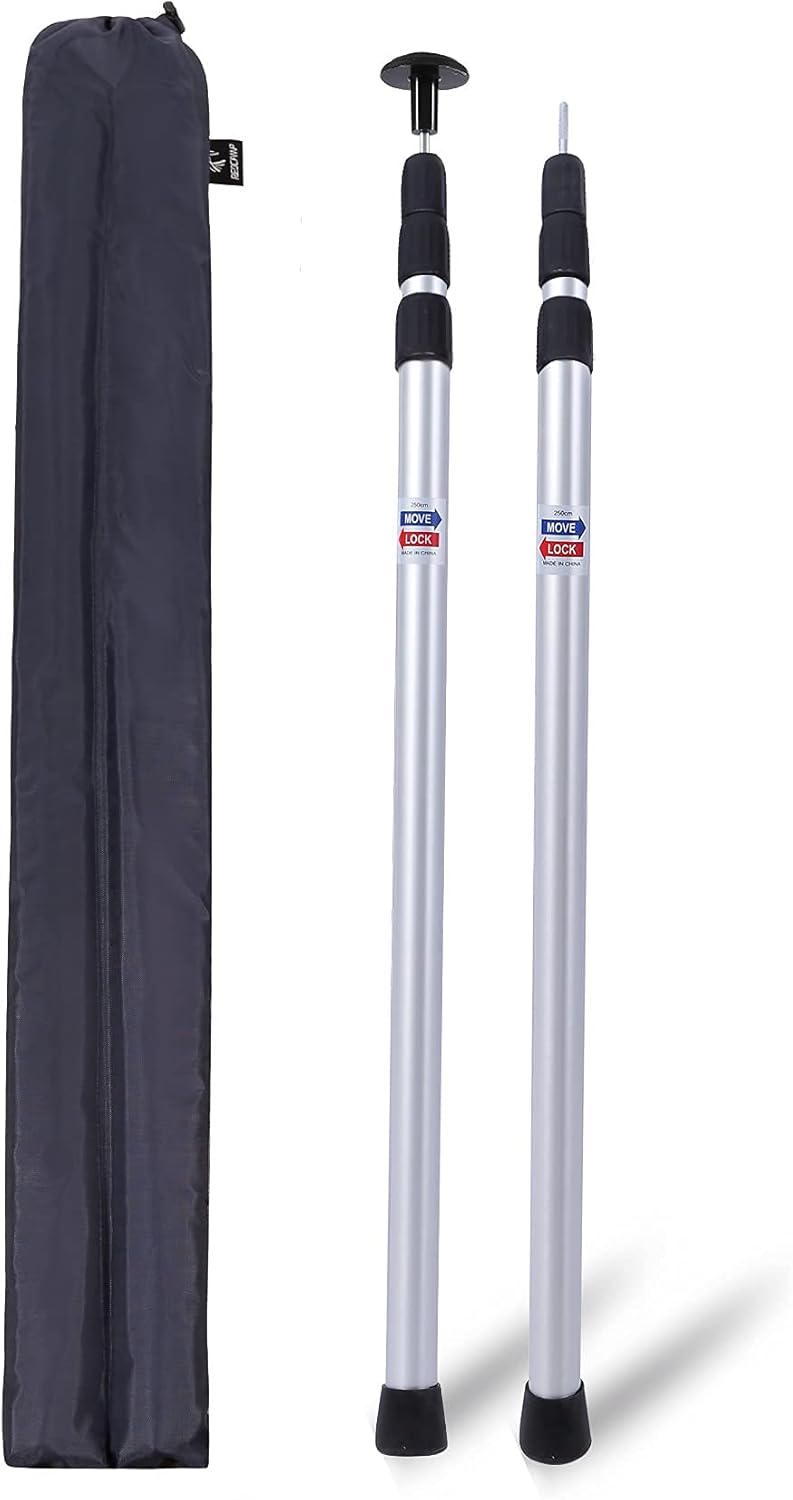 Set of 2 Adjustable Aluminum Tent Poles Y7768