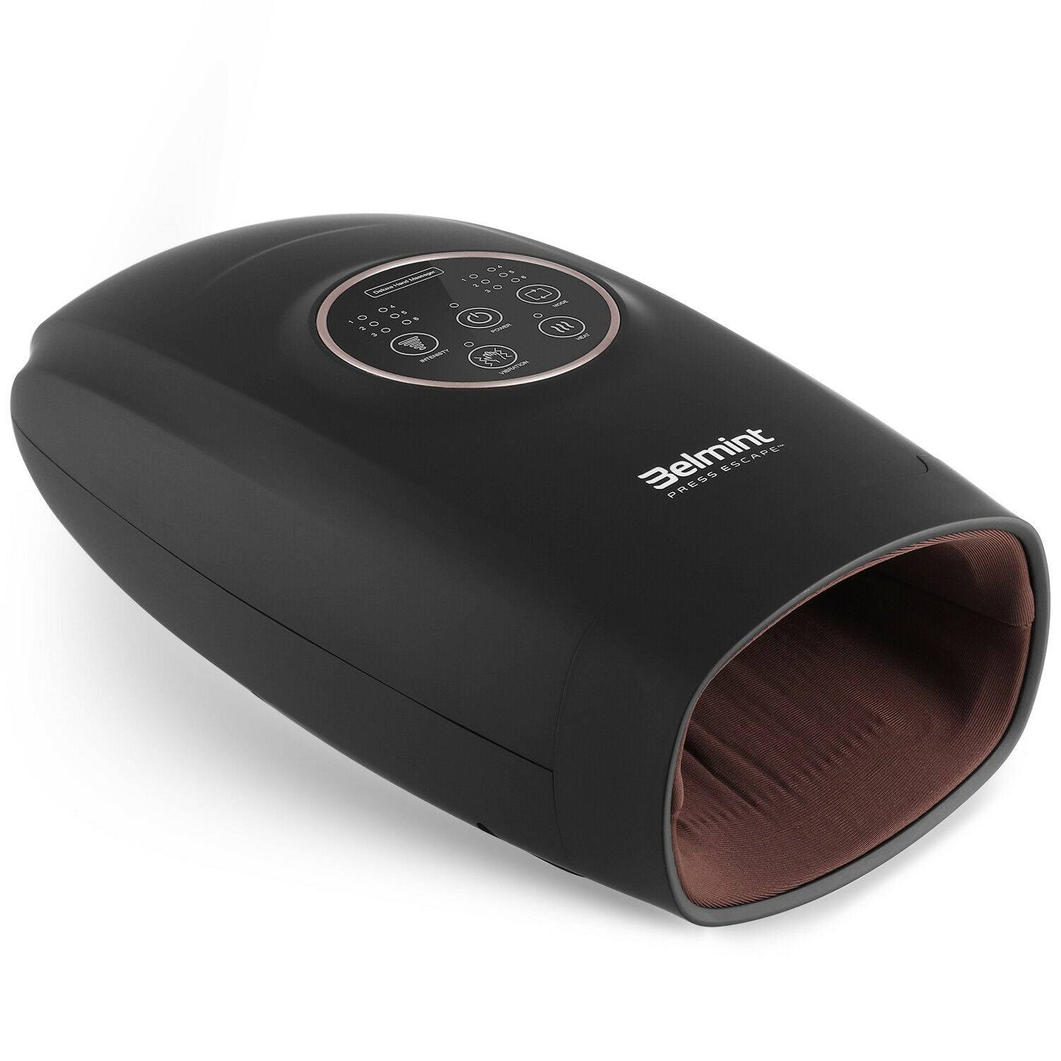 Cordless Air Compression Hand Massager with Heat - Black E5675