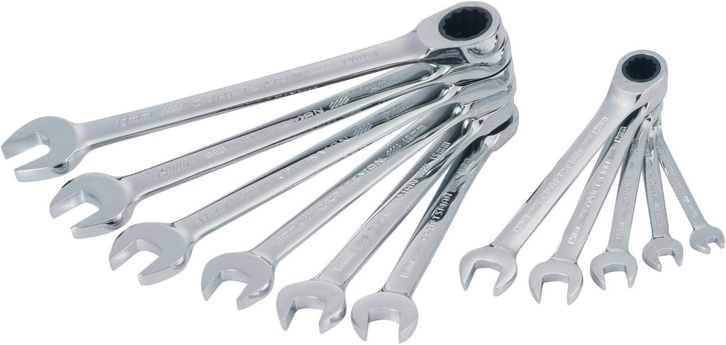 11-Piece Metric Ratcheting Wrench Set Q733