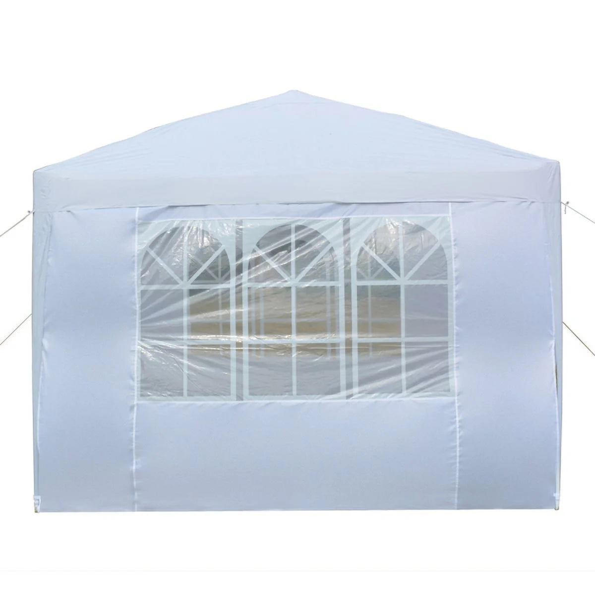 3 x 3m Two Doors Two Windows Waterproof Folding Tent White V45284