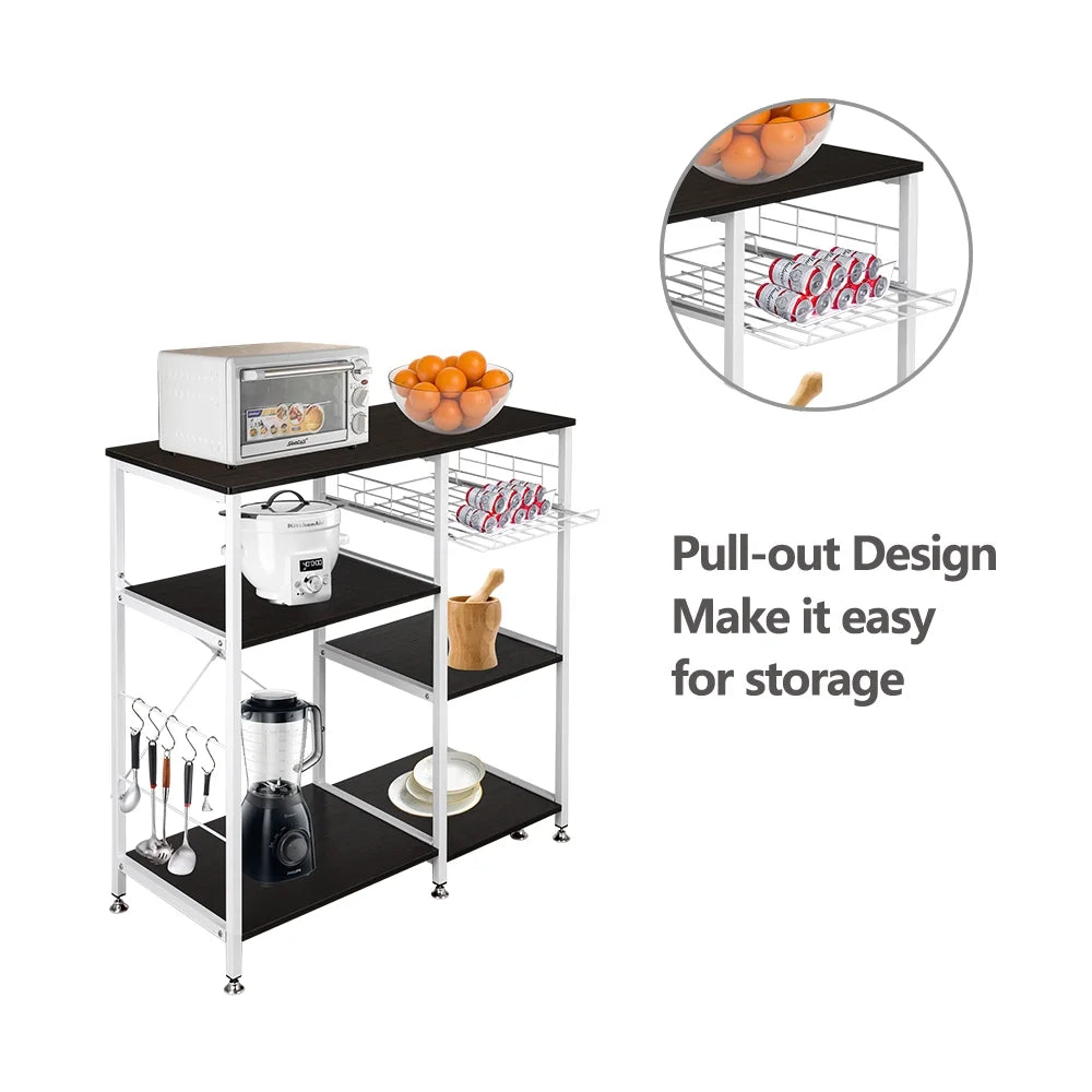 Dark Brown 3-Tier Kitchen Baker's Rack I65174