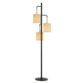 Metal Kirkwall Lantern Floor Lamp with 3 Shades C143
