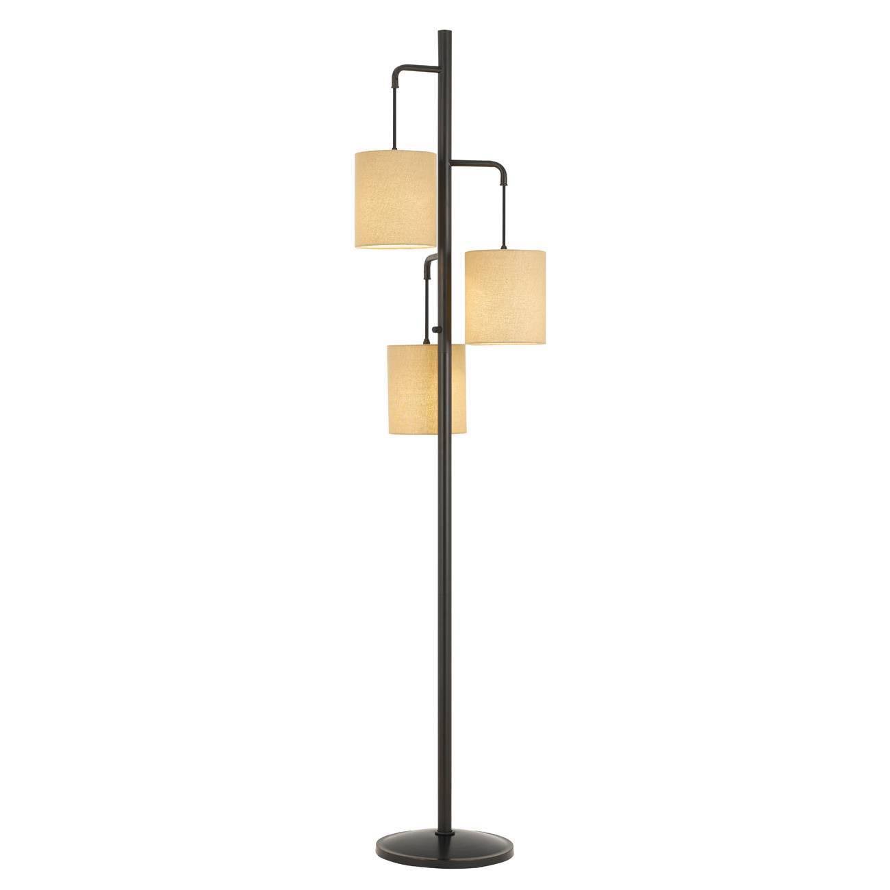 Metal Kirkwall Lantern Floor Lamp with 3 Shades C143