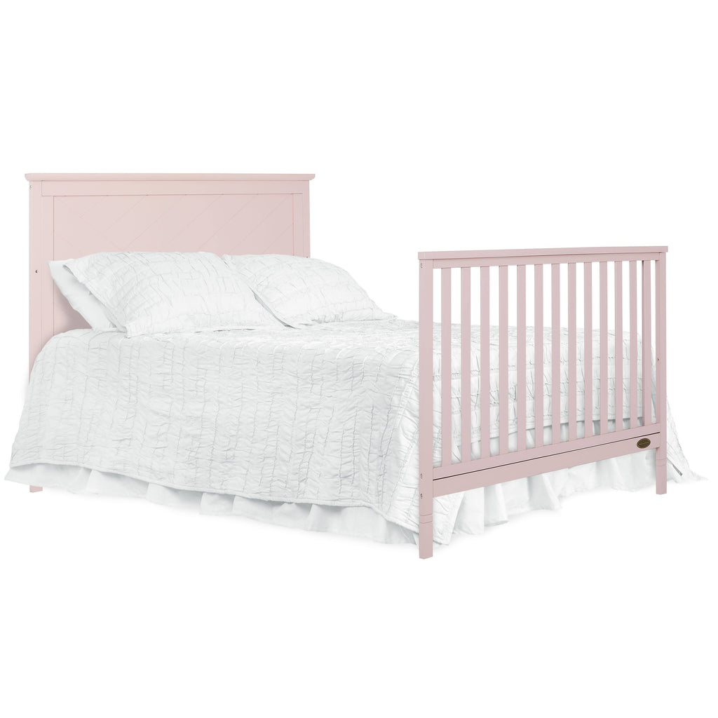 Blush Pink 5 in 1 Convertible Crib D5288