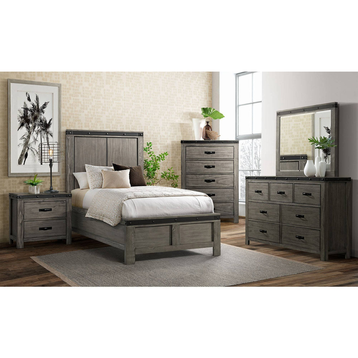 Twin Panel Bed U55601