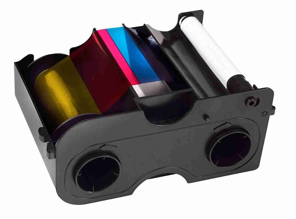 YMCKO Ribbon Cartridge with Cleaning Roller O871881