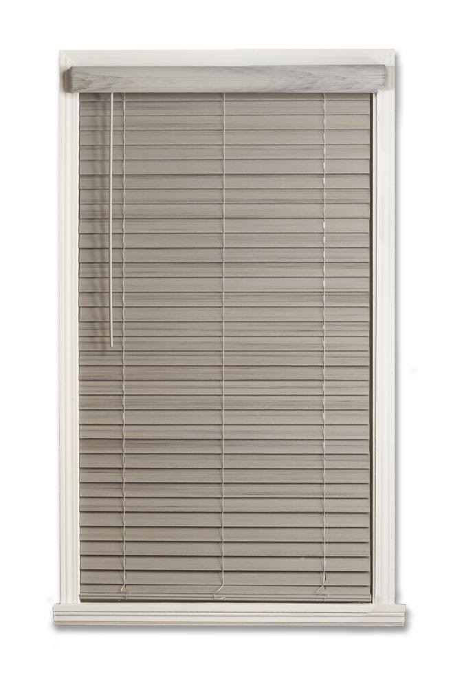 Cordless Faux Wood Room Darkening Horizontal Blind G96120
