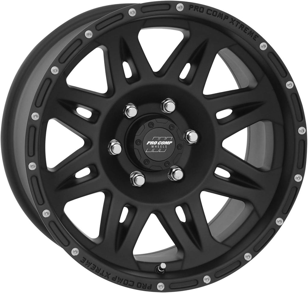 Matte Black 17x8 6x5.5 Wheel K7270