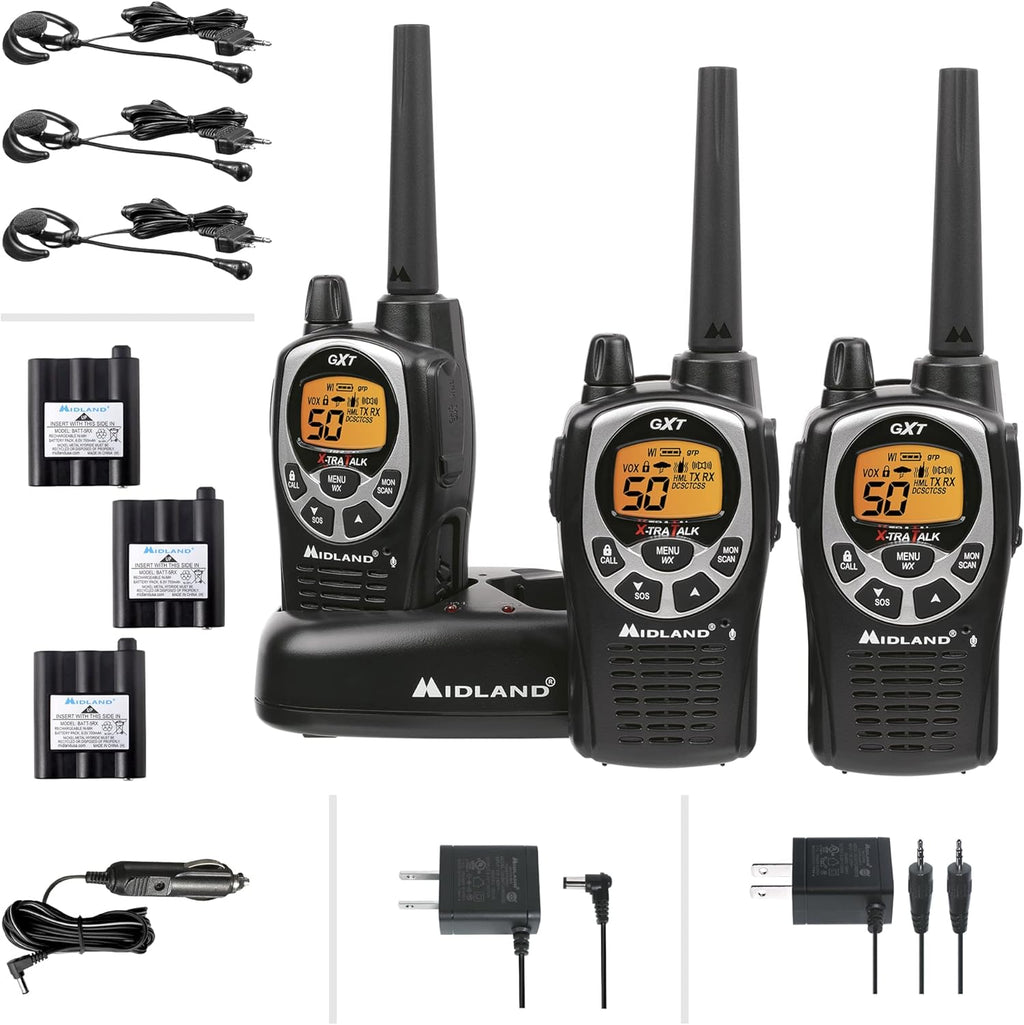 50 Channel GMRS Two-Way Radio Walkie Talkie, Mossy Oak Camo, 2-Pack P404