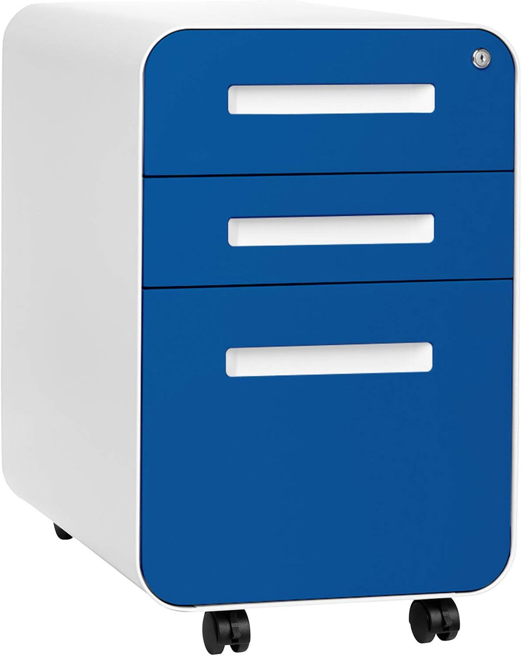 3-Drawer Mobile File Cabinet, Dark Grey V152