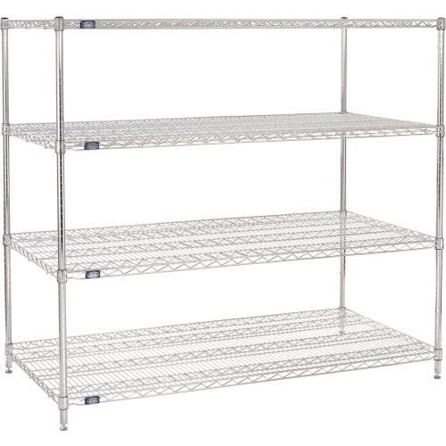 Chrome Wire Shelving Starter 60x22W x 30x22D x 63x22H Z481