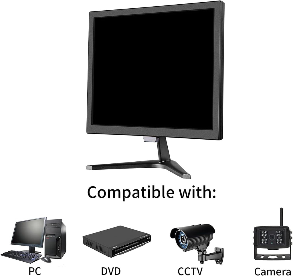 17 inch Security Monitor with HDMI Input, Built-in Speaker, Remote Control E870