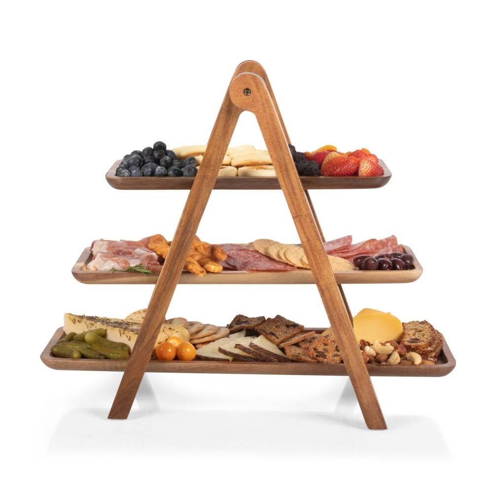 3 Tiered Acacia Wood Serving Station M2010