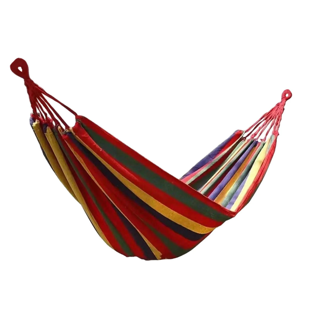 Red Canvas Camping Hammock 190x150cm C7916