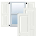 15x22W x 25x22H Exterior Composite Raised Panel Shutters (Per Pair), Unfinished V977344