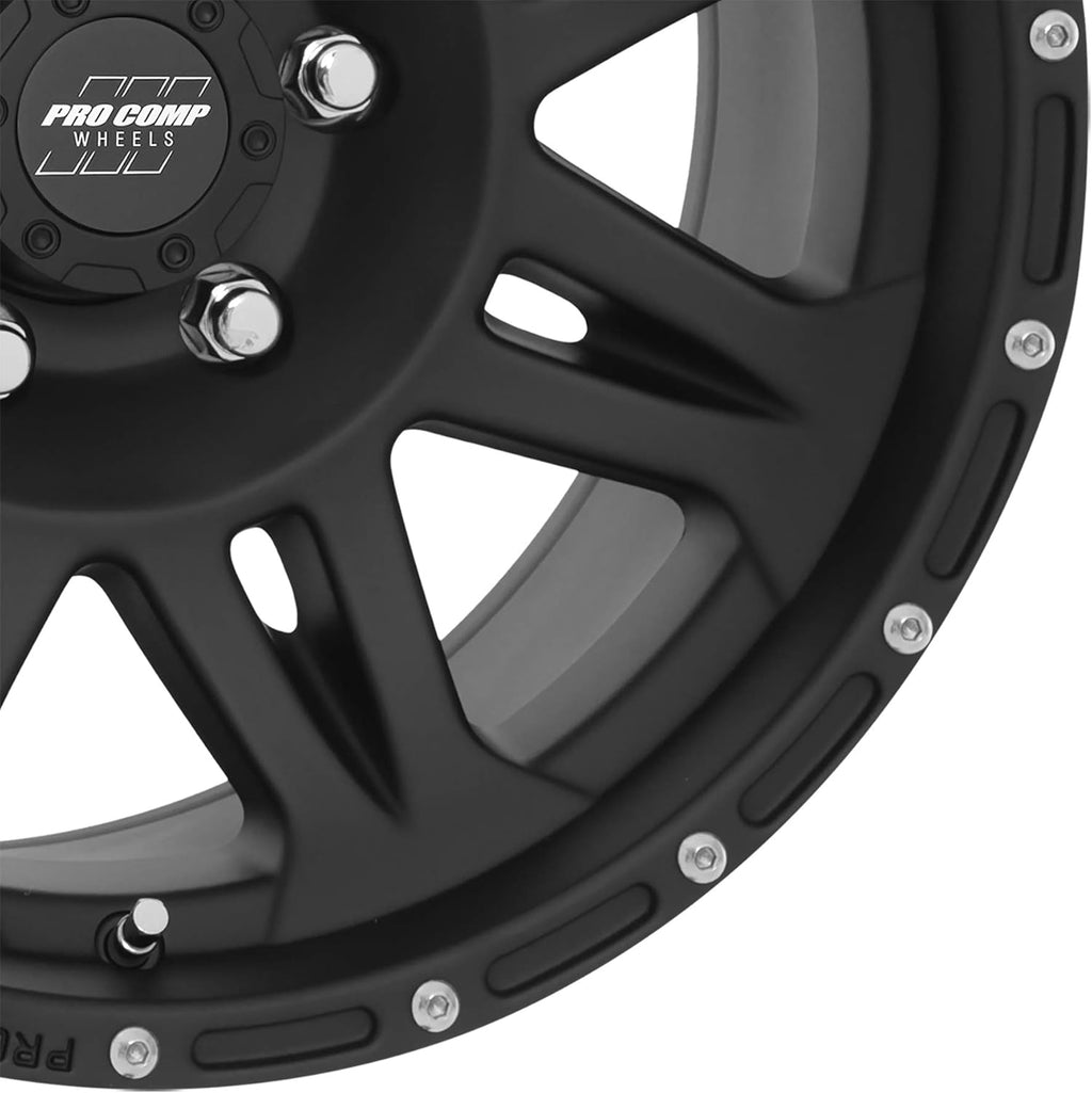 Matte Black 17x8 6x5.5 Wheel K7270