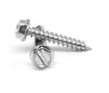 12-11 x 1 1/2 x 22 Sheet Metal Screw Slotted Hex Washer Head Type A Low Carbon Steel Zinc Plated Pk 1700 O7456