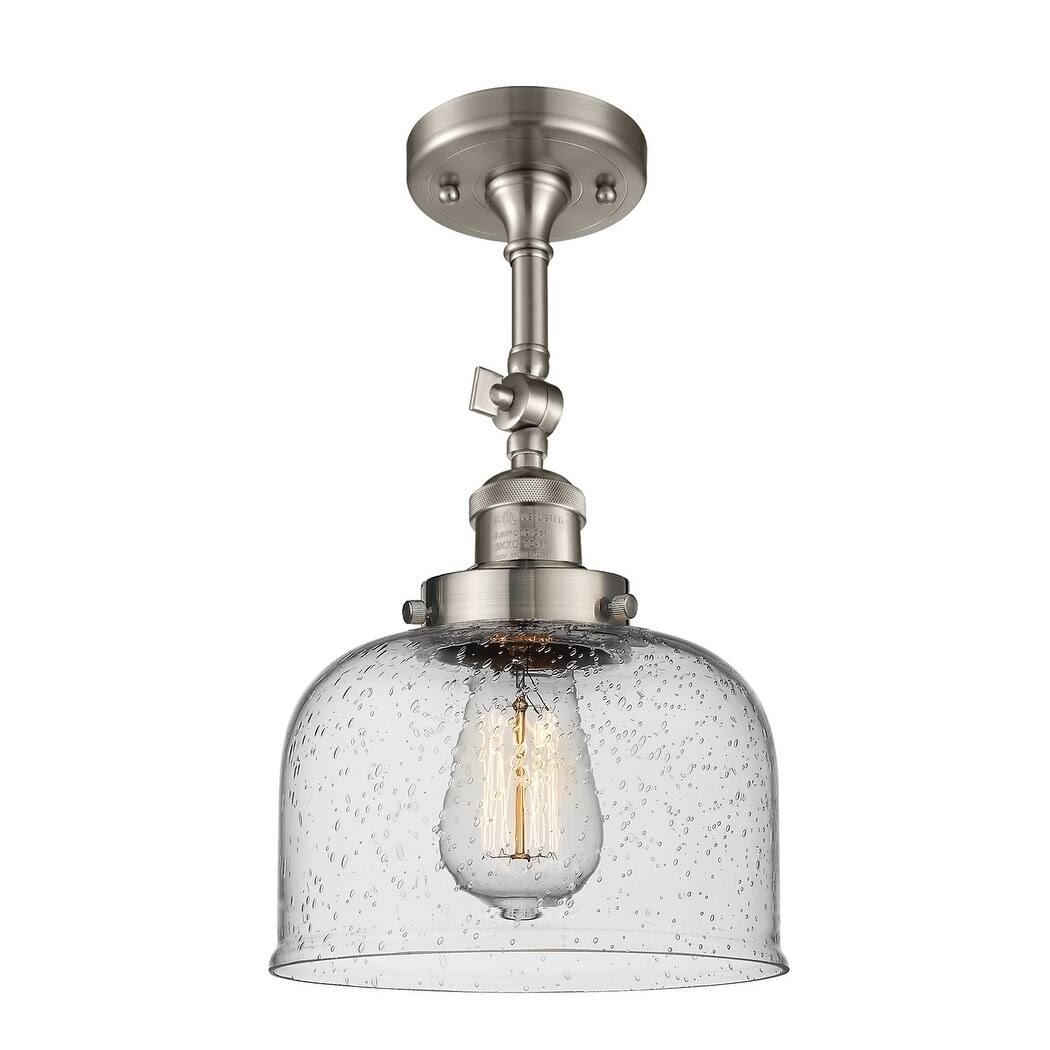Antique Copper Semi Flush Mount Light F1539