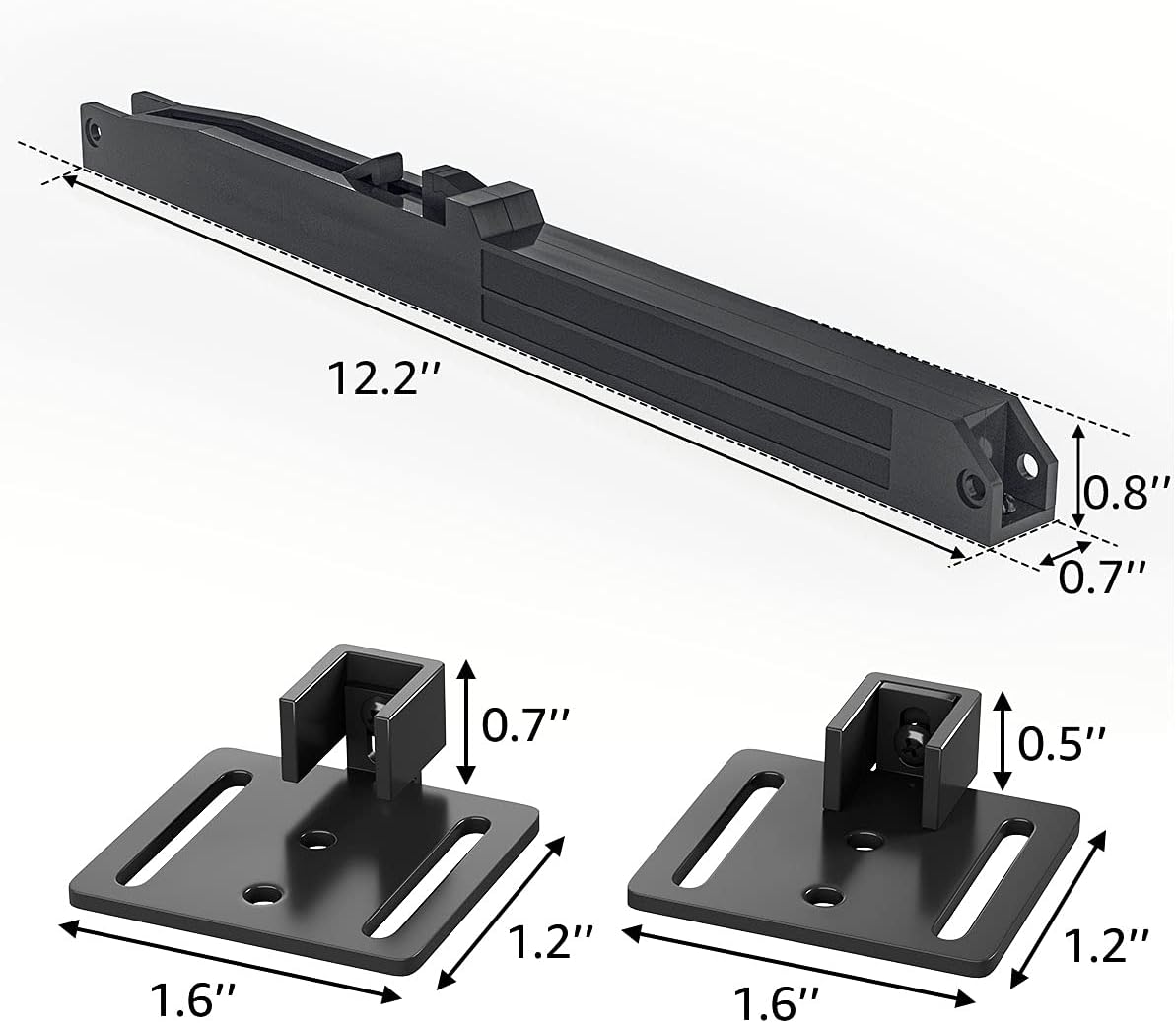 9FT Barn Door Soft Close Hardware Kit N17169