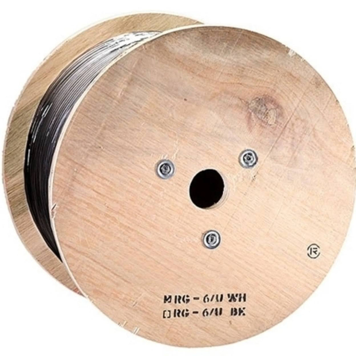 Bulk Cable Solid Black 1000 ft H391