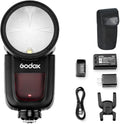 76Ws Round Head Camera Flash Speedlite with Li-on Battery P4367