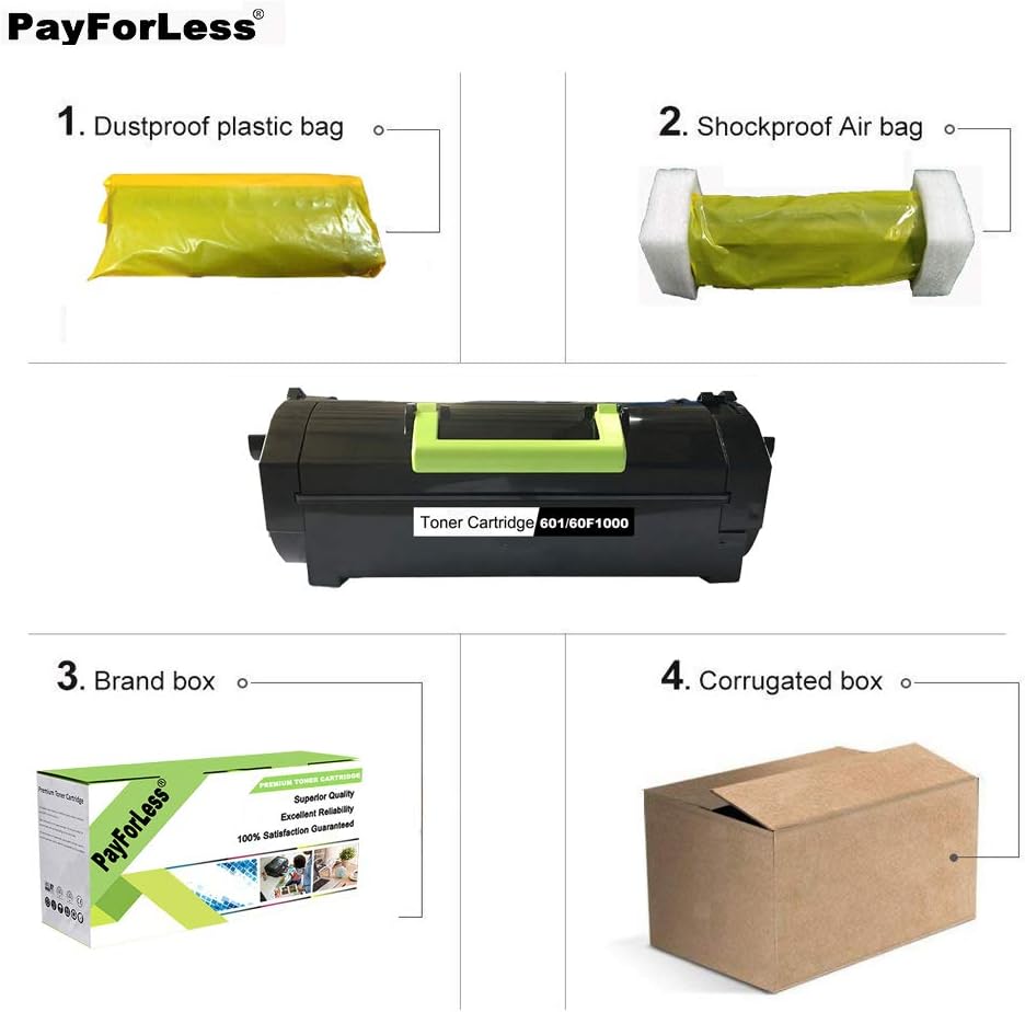 Toner Cartridge Compatible for Lexmark MX310 MX410 MX510 MX511 MX610 MX611 F31029