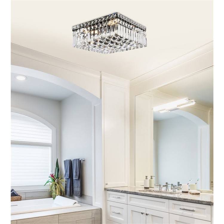 Black Flush Mount Light U40432