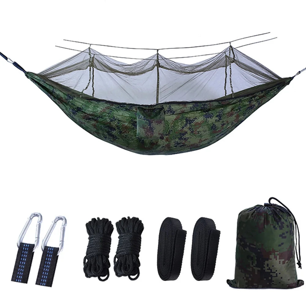 Portable Two-person Hammock Net with Mosquito Net T87742