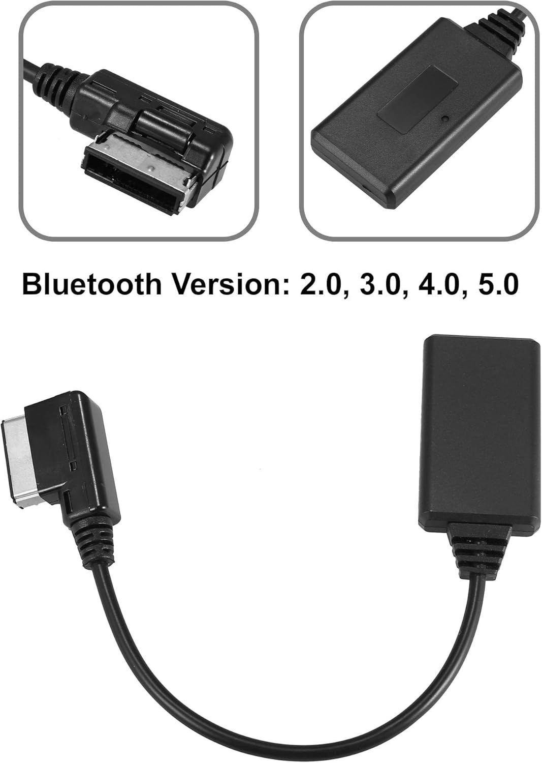 Car Bluetooth Wireless Adapter AUX Cable Pack of 2 L8185