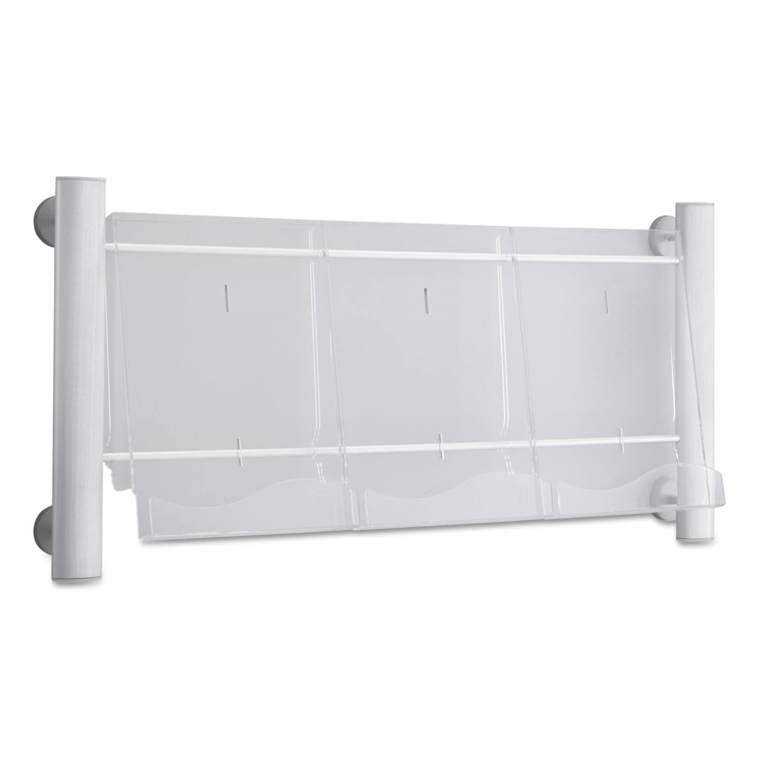 Silver 3 Pocket Magazine Rack T558881