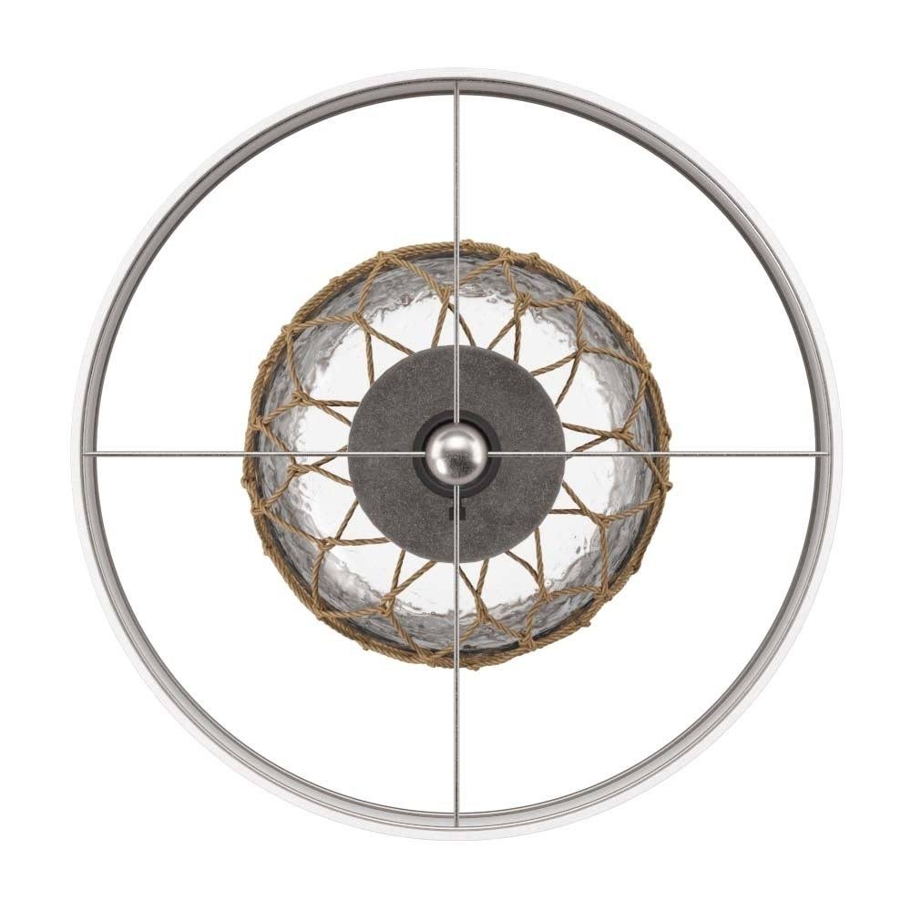 Off White Seeded Glass Table Lamp E655799