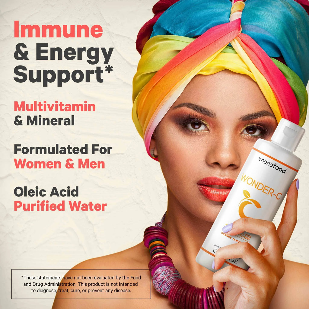 15.22 fl oz Liquid Vitamin C 1000mg with Zinc, Vitamin D E, Quercetin, Echinacea O2839