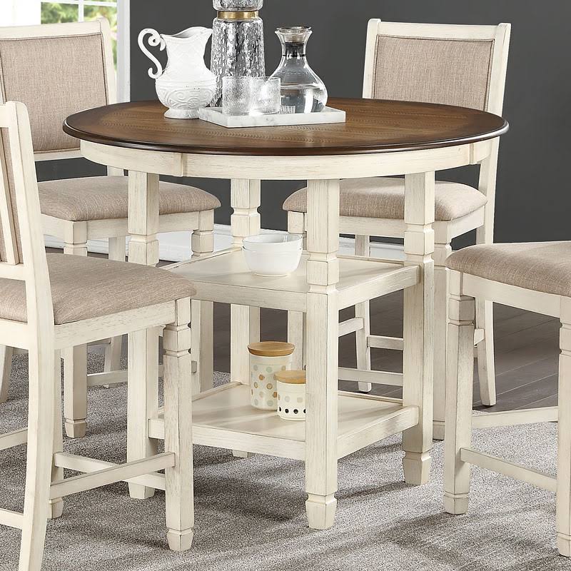 White Round Counter Table K37110