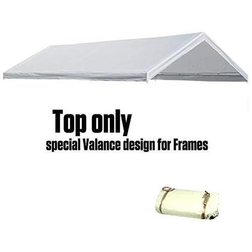 White Canopy Replacement Cover Top Roof Tarp Shade L437243