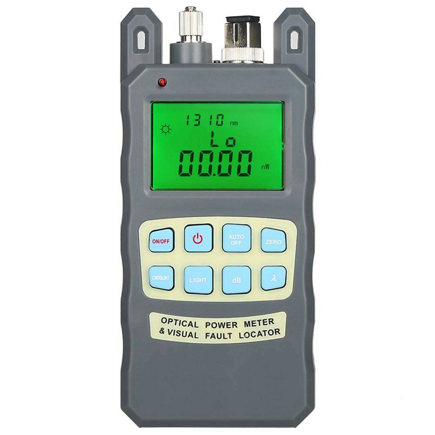 Fiber Optic Cable Tester Visual Fault Locator Portable Optical Power Meter C6566