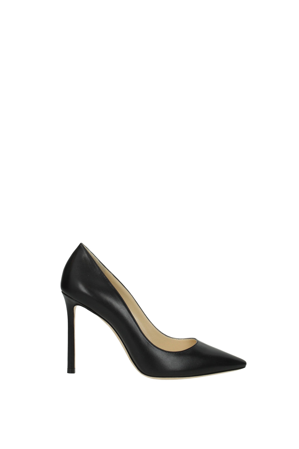 Black Leather Pump C7678