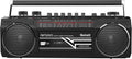 Black Pack of 2 Cassette Boombox with Radio X32759