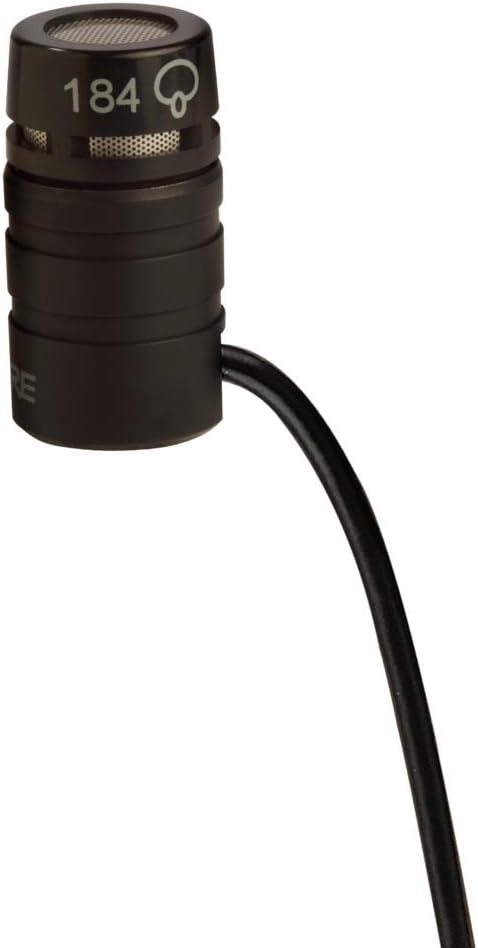 Black Cardioid Condenser Lavalier Microphone with TA4F Connector X1535