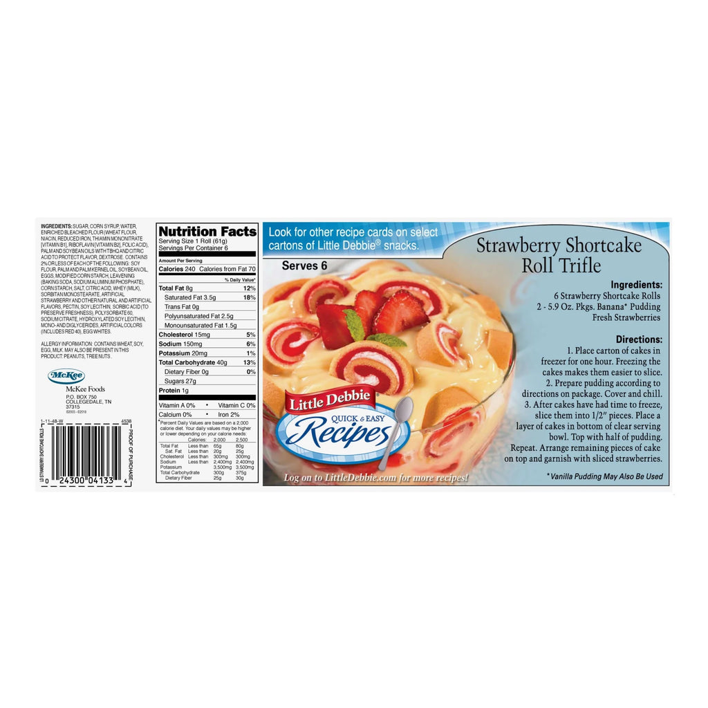 Strawberry Shortcake Rolls, 4 Boxes R618