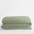 Green Supima Cotton Sateen Full Duvet Cover K853