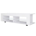 High Gloss TV Cabinet with LED Lights Media Console Cabinet Z65578