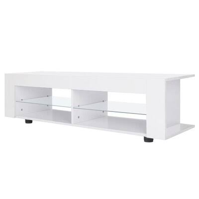 High Gloss TV Cabinet with LED Lights Media Console Cabinet Z65578