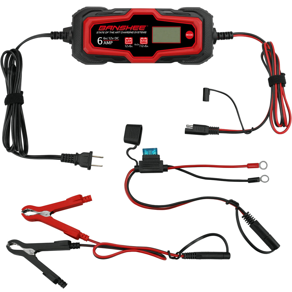 6-12V 6A Smart Car Battery Charger Z855