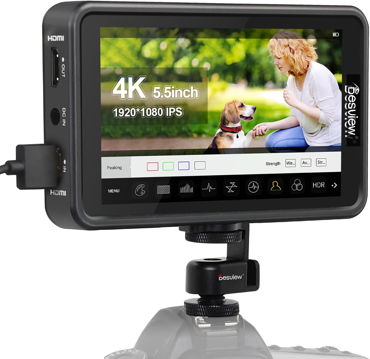 5.5 inch Touch Screen Camera Field Monitor with 4K Input/Output P5112
