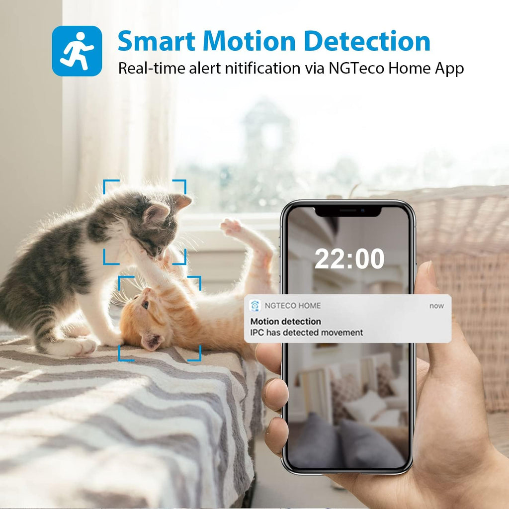 1080P WiFi Security Camera Indoor with Night Vision 2 Way Audio, Pack of 2 H678236
