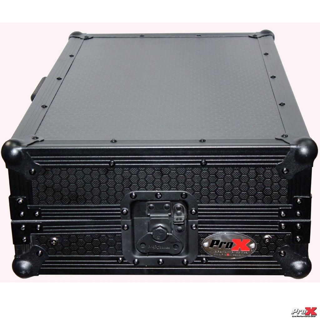 Black Travel Flight Case for Mixtrack Pro 3 with Laptop Shelf Q7250