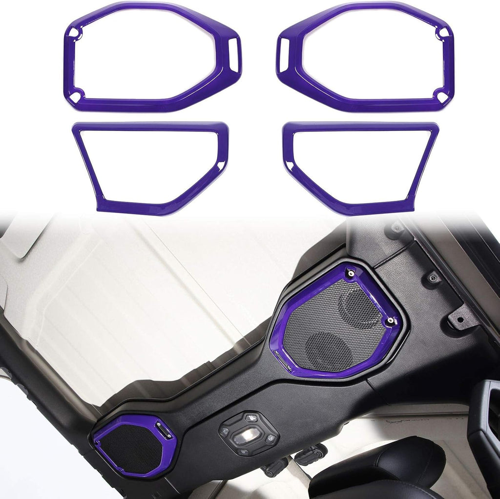 ABS Blue Speaker Audio Trim for Jeep Wrangler JL Gladiator JT D283534