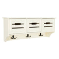 White 3 Drawer Wall Rack H92795