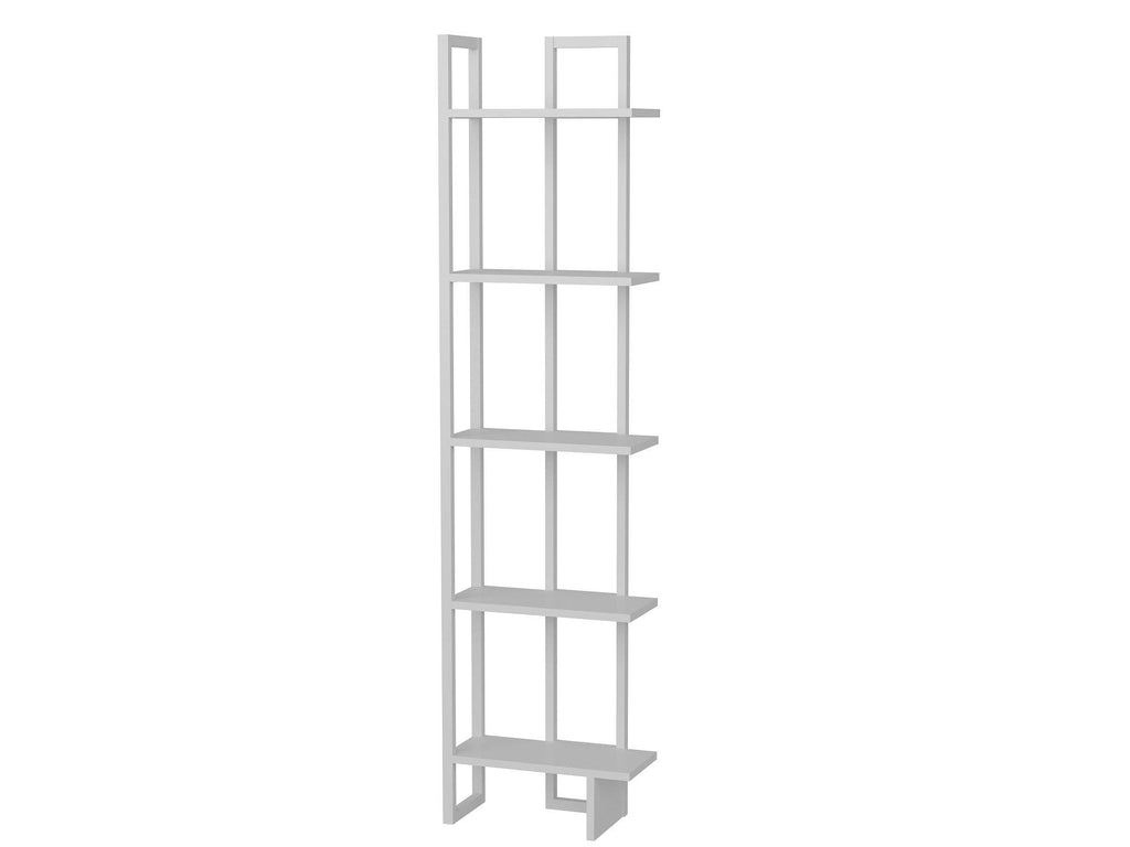 Tall Metal Wood Corner Bookcase S2112