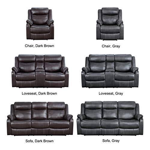 Dark Gray Lay Flat Reclining Chair L949